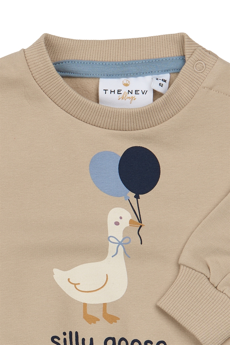 The New Siblings Sweatshirt Vadim - Humus